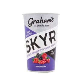 Graham's Skyr Superberry Icelandic Style Fat Free Yogurt