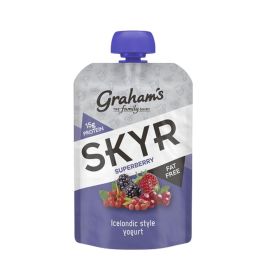 Graham's Skyr Superberry Icelandic Style Fat Free Yogurt