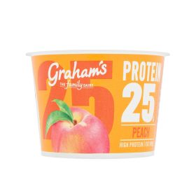 Grahams 25g Protein Peach Fat Free Yogurt
