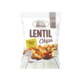 Eat Real Chilli And Lemon Flavour Vegan Lentil Chips