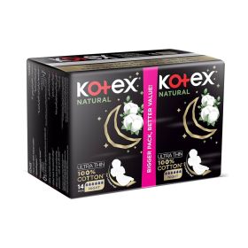 Kotex Natural Ultra Thin Night Sanitary Napkins