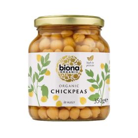 Biona Chick Peas Organic In Glass Jars