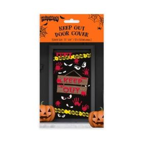 Eurowrap Halloween Keep Out Door Cover Warning Decoration