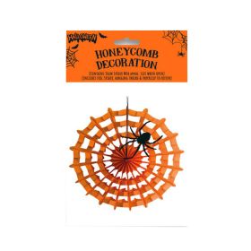 Eurowrap Halloween Honeycomb Decoration Spider Web