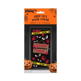 Eurowrap Halloween Keep Out Door Cover Warning Decoration