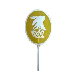 Natural Candy Shop Yellow Easter Bunny Lollipop