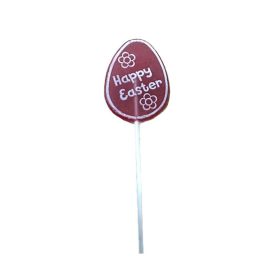 Natural Candy Shop Red Happy Easter Lollipop