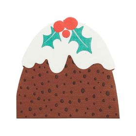 Hootyballoo Christmas Pudding Paper Napkins
