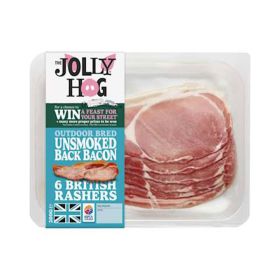 The Jolly Hog Unsmoked Back Bacon (Non Halal)