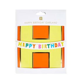 Talking Tables Multicolor Happy Birthday Garland