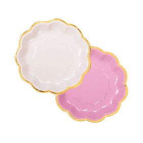 Talking Tables We Heart 7 Inches Pink Scalloped Plates