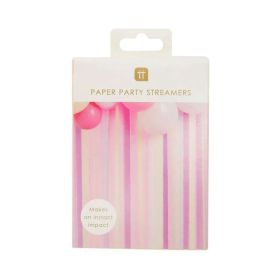 Talking Tables Pink Mixed Colours Paper Party Streamers