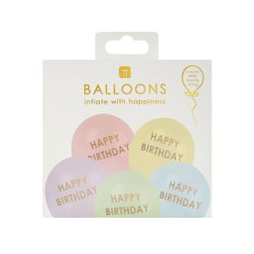 Talking Tables Pastel Happy Birthday Balloons