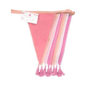 We Heart Birthdays Pink Fabric Bunting 3M 10Ft