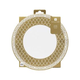 Talking Tables Gold & White Party Paper Plates