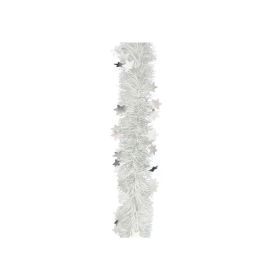 Party Magic Tinsel With Stars Silver Garland 200cm x 10cm