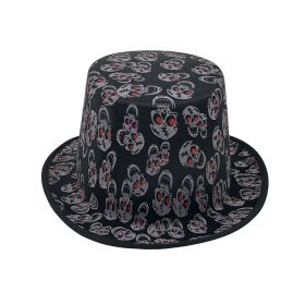 Party Magic Halloween Skull Top Hat