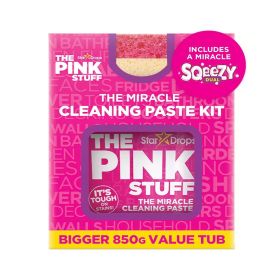 Star Drops The Pink Stuff The Miracle Cleaning Paste Kit with Sponge Scrubber