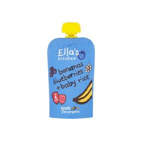Ella's Stage 1 Baby Rice-bananas+blueberries 