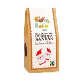 Cocoa Loco Organic Christmas Santa Milk Chocolates