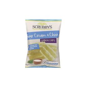 Scrubby's Sour Cream and Chive Flavoured Quinoa Chips