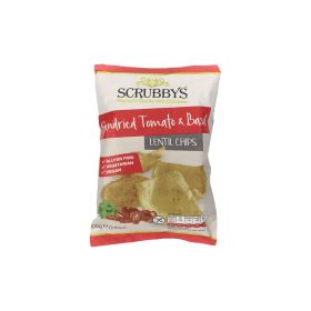 Scrubby's Sundried Tomato and Basil Flavoured Lentil Chips