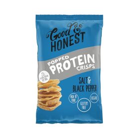 Good & Honest Salt and Black Pepper Popped Protein Crisps