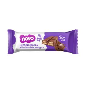Novo Protein Break No Added Sugar Milk Chocolate Energy Bar