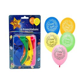 Party Magic Happy Easter Printed Latex Balloons
