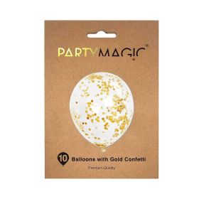 Party Magic Balloons With Gold Confetti