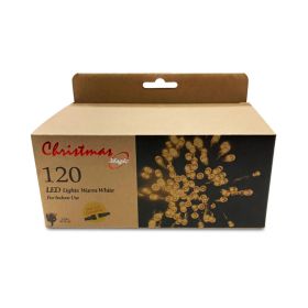 Christmas Magic 120 LED Warm White Lights With 8 Function Controller