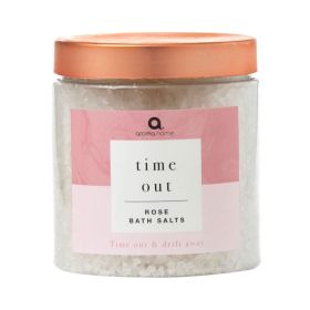 Aroma Home Time Out Rose Bath Salts Infused with Rose Fragrance
