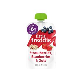 Little Freddie Juicy Strawberry Blueberry Oats