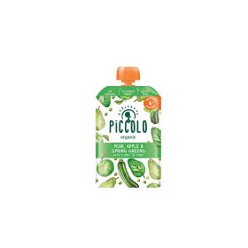 Piccolo Organic Pear, Apple and Spring Greens Baby Food