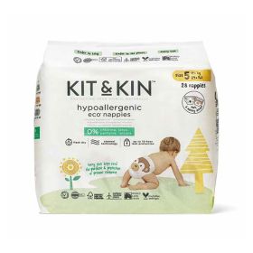 Kit & Kin Size 5 Hypoallergenic Eco Diapers