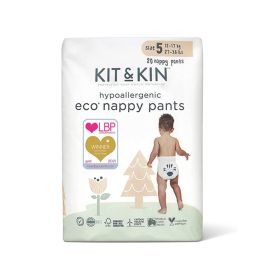 Kit & Kin Size 5 Hypoallergenic Eco Pull Up Diapers