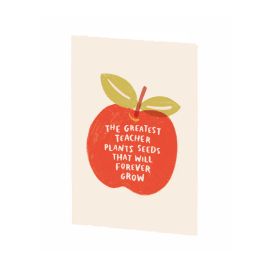 The Greatest Teacher Plant Seed That Grow Greeting Card