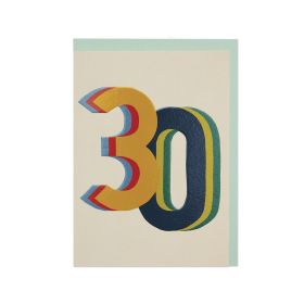 30th Birthday Greeting Card