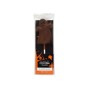 Cocoba Ghost & Pumpkin Chocolate Lollies