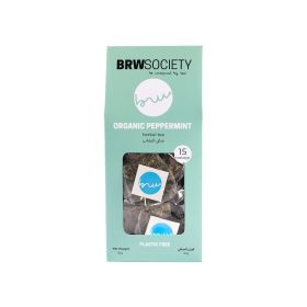 Brw Organic Peppermint Herbal Tea Bags