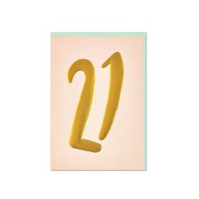 21st Birthday Greeting Card