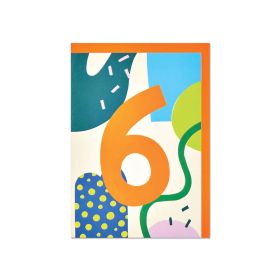 6th Birthday Greeting Card
