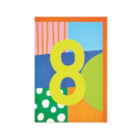 8th Birthday Greeting Card