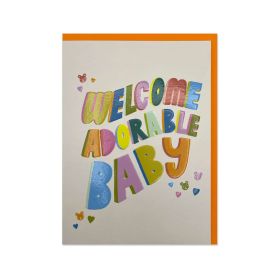 Welcome Adorable Baby Greeting Card