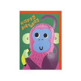 Zoopa Doopa Monkey Birthday Card
