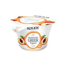 Kolios Fat Free Greek Strained Peach Yoghurt