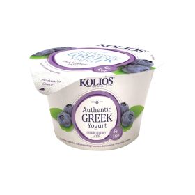 Kolios Fat Free Greek Strained Blueberry Yoghurt