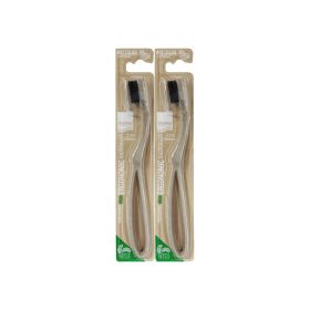 Intermed Professional Eco Ergonomic Beige Medium Toothbrush With Rice Husk 