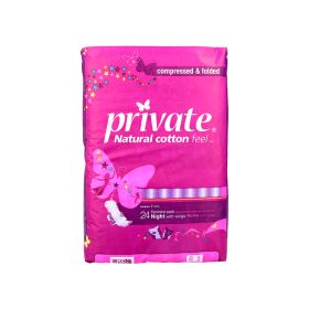 Private Tri Fold Night Sanitary Pad with Wings