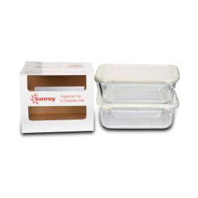 Sunray 1050 ML Glass Food Storage Set